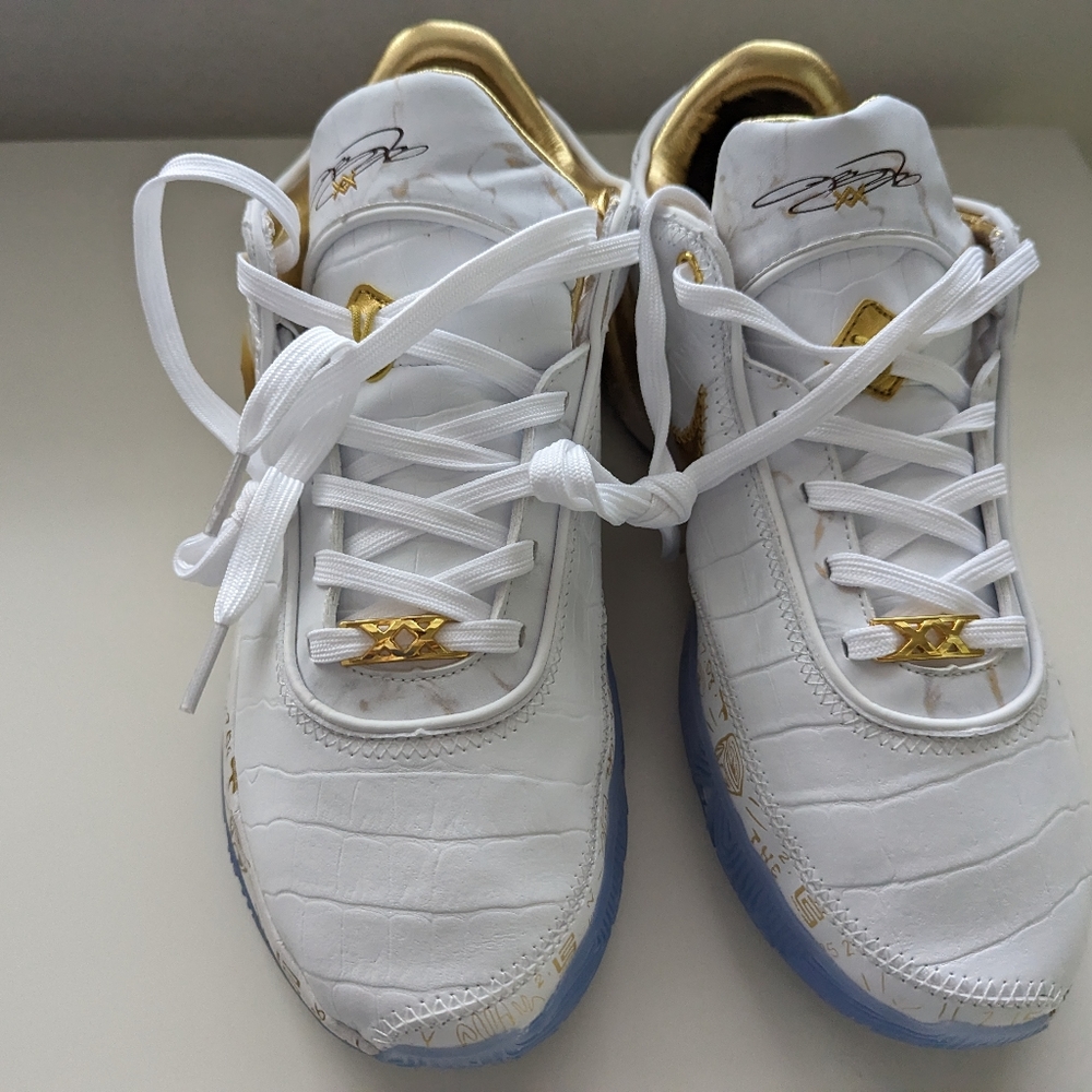 Lebron 20 XX 38k white gold